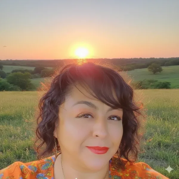 Dolores Castro Tate at sunset in South Texas